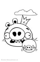 Angry Birds kleurplaat 8